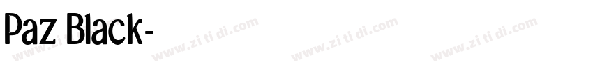 Paz Black字体转换
